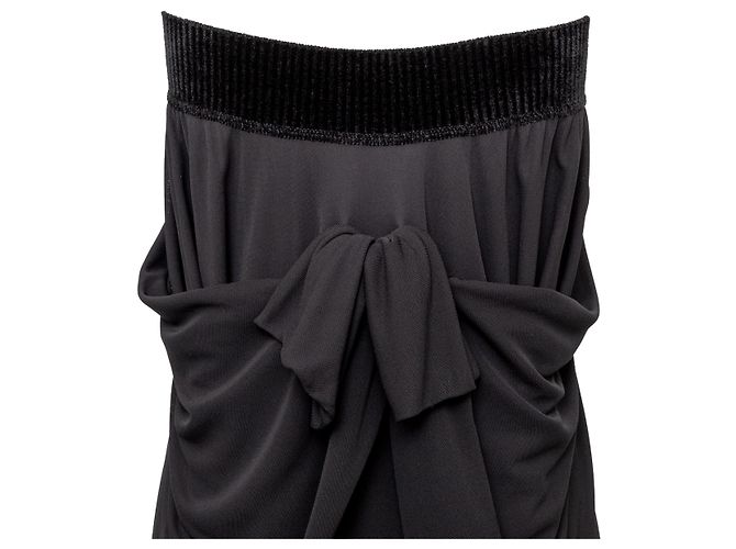 Off-Shoulder Kleid von Jean Paul Gaultier Schwarz - Ansicht 8