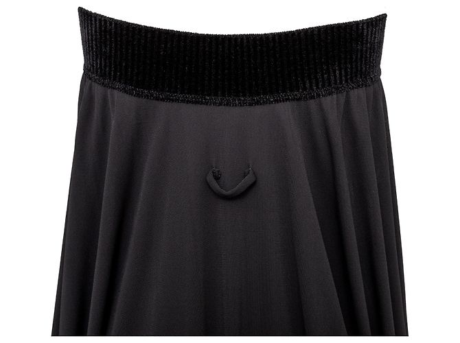Off-Shoulder Kleid von Jean Paul Gaultier Schwarz - Ansicht 9
