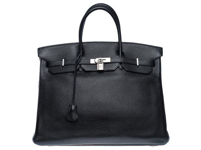 Hermès Sac HERMES Birkin 40 en Cuir Noir - 102463 - vue 3