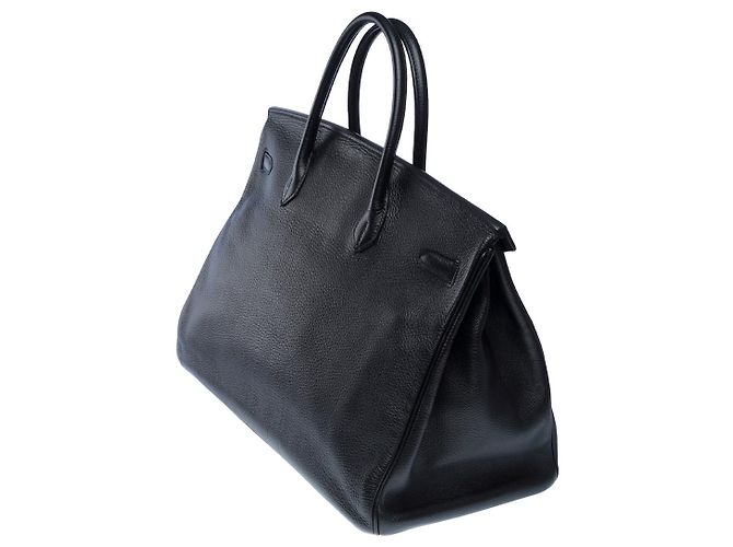 Hermès Sac HERMES Birkin 40 en Cuir Noir - 102463 - vue 6