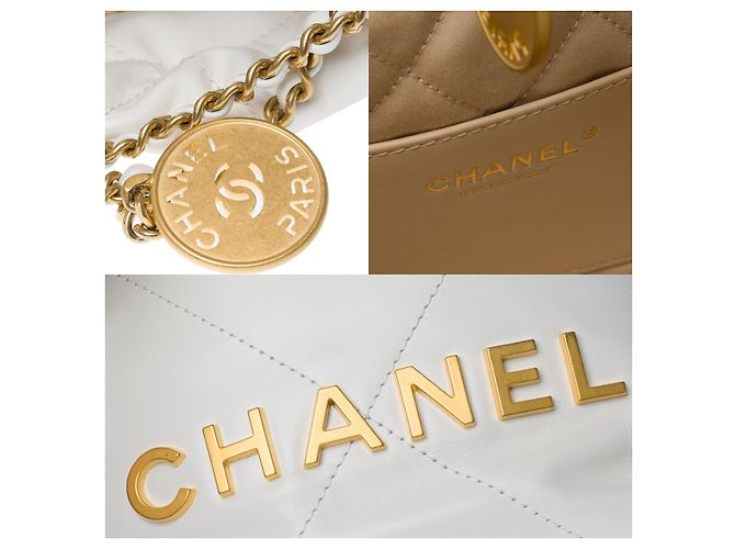 Borsa CHANEL in Pelle Bianca - 102461 Bianco - vista 11