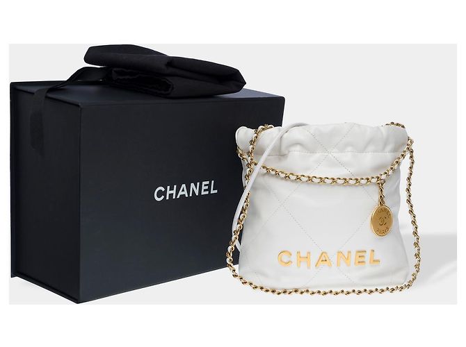 Borsa CHANEL in Pelle Bianca - 102461 Bianco - vista 2