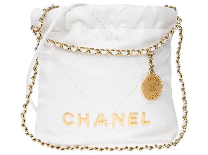 Borsa CHANEL in Pelle Bianca - 102461 Bianco - vista 3