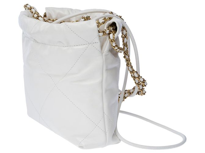 Borsa CHANEL in Pelle Bianca - 102461 Bianco - vista 6