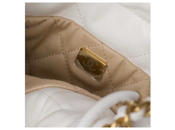 Borsa CHANEL in Pelle Bianca - 102461 Bianco - vista 9