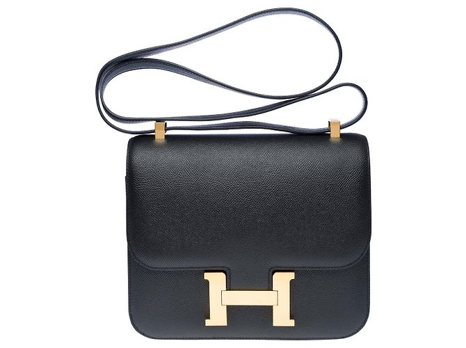 Hermès Sac HERMES Constance en Cuir Rose - 102465 - vue 3