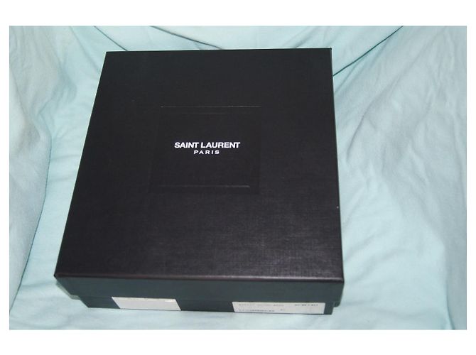 Saint Laurent Python Ankle Boots Blue - view 12