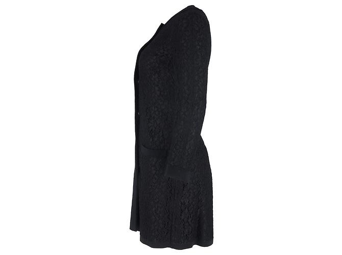 Abrigo de encaje Dolce & Gabbana en poliamida negra Negro - vista 2