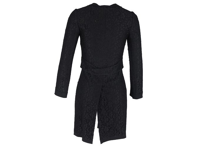 Abrigo de encaje Dolce & Gabbana en poliamida negra Negro - vista 3