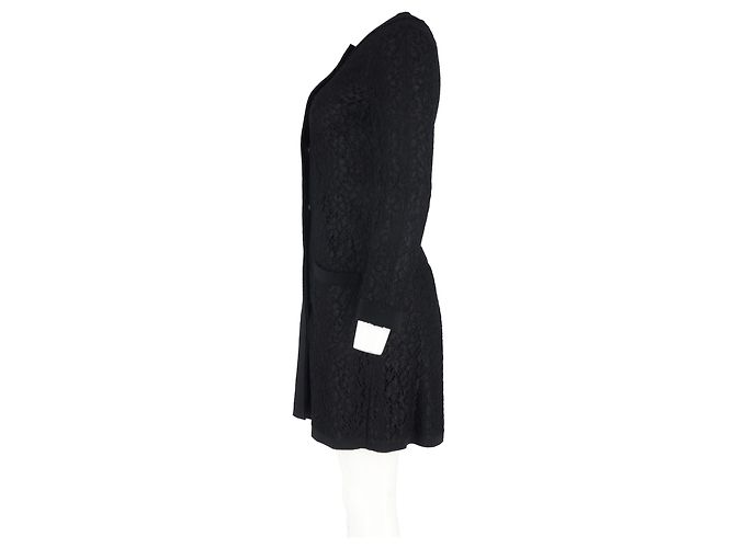 Abrigo de encaje Dolce & Gabbana en poliamida negra Negro - vista 5
