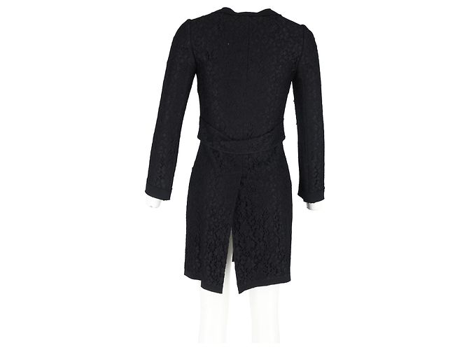 Abrigo de encaje Dolce & Gabbana en poliamida negra Negro - vista 6
