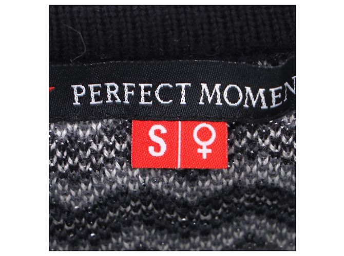 Perfect Moment Maglione Zig Zag Momento Perfetto in Lana Merino Nero e Bianco - vista 4