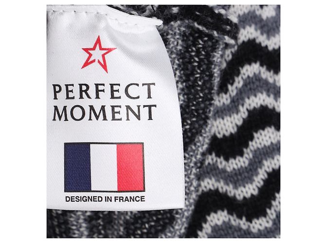 Perfect Moment Maglione Zig Zag Momento Perfetto in Lana Merino Nero e Bianco - vista 5