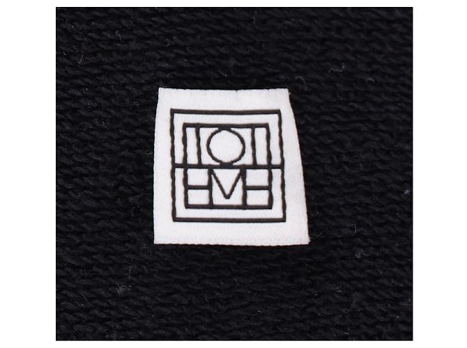 Totême Suéter Toteme de media cremallera en algodón negro - vista 9