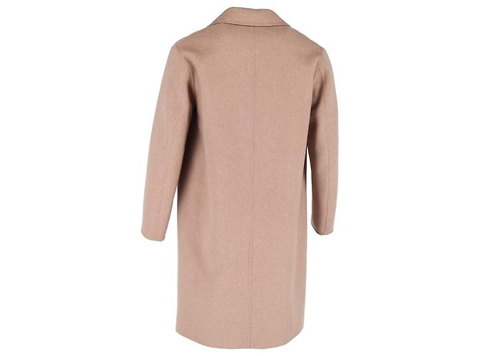 Acne Studios Long Coat in Beige Wool - view 3