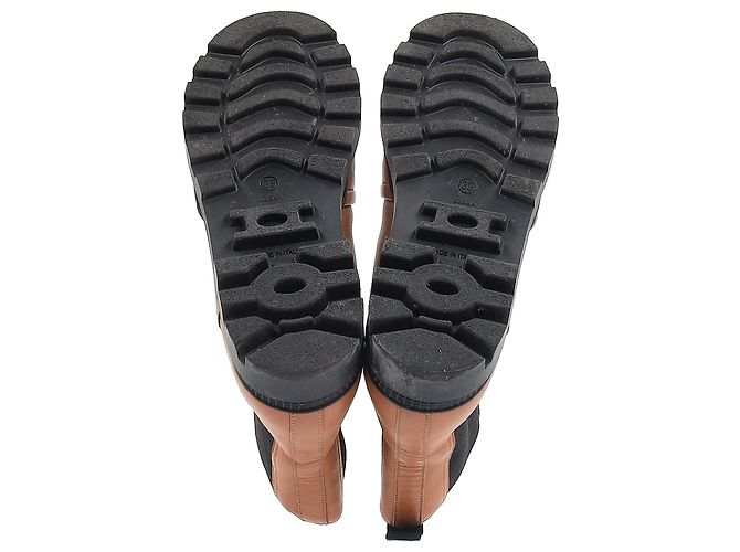 Botas Chelsea Loewe en cuero marrón Negro - vista 6