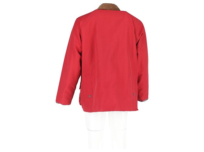 Giacca Bedale Barbour x Noah 60/40 in cotone rosso - vista 6