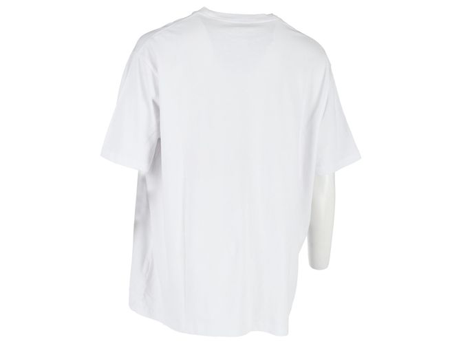 T-shirt imprimé Acne Studios en coton blanc - vue 3