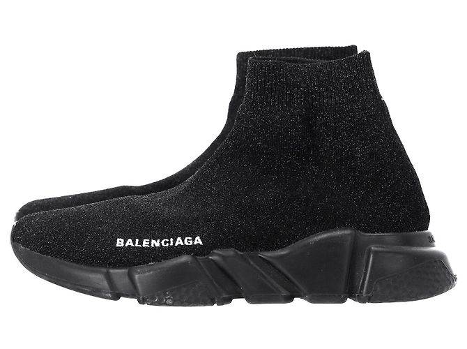 Zapatillas Balenciaga Speed Trainer en poliéster negro - vista 11
