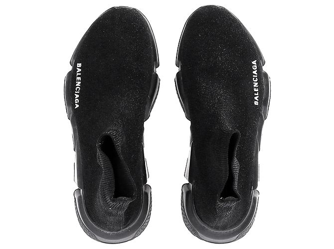 Zapatillas Balenciaga Speed Trainer en poliéster negro - vista 5