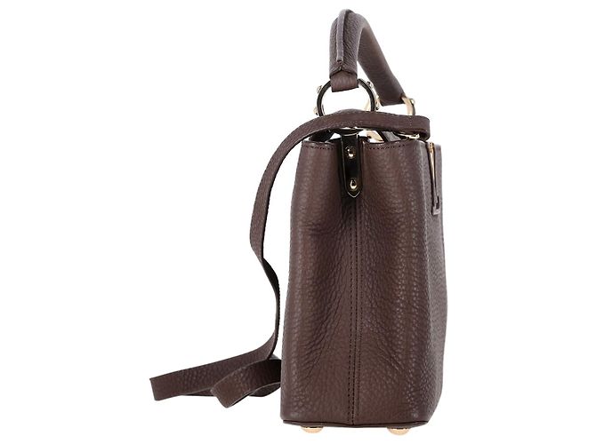 Borsa Louis Vuitton BB Capucines in pelle marrone Rosso - vista 2