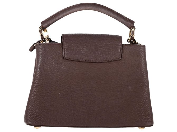 Borsa Louis Vuitton BB Capucines in pelle marrone Rosso - vista 3
