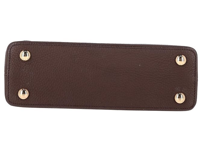 Borsa Louis Vuitton BB Capucines in pelle marrone Rosso - vista 4