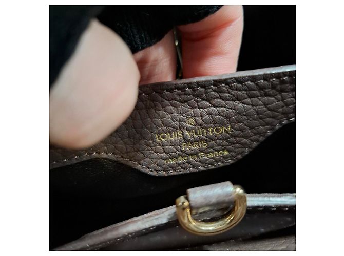 Borsa Louis Vuitton BB Capucines in pelle marrone Rosso - vista 6