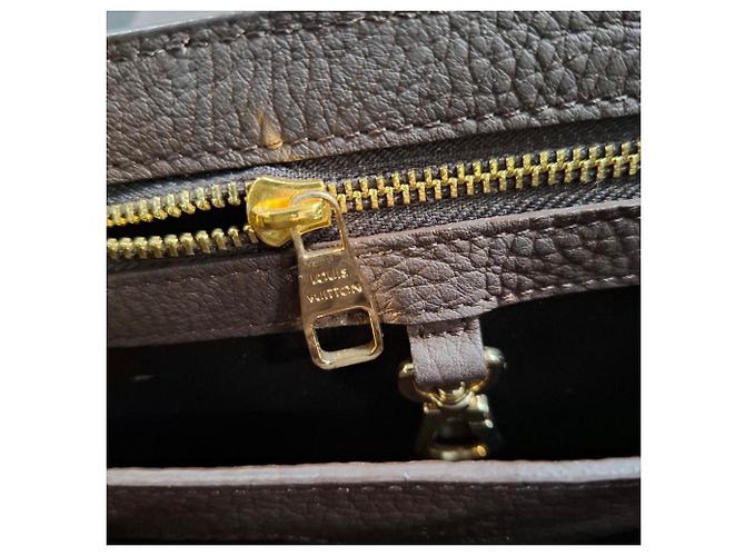 Borsa Louis Vuitton BB Capucines in pelle marrone Rosso - vista 7