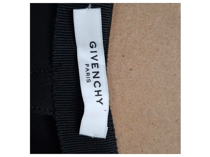 Falda asimétrica drapeada hasta la rodilla en poliéster negro Givenchy - vista 3