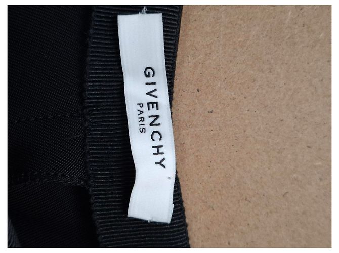 Falda asimétrica drapeada hasta la rodilla en poliéster negro Givenchy - vista 6