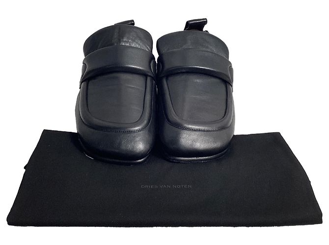 Mocassini imbottiti Dries Van Noten in pelle nera - vista 11