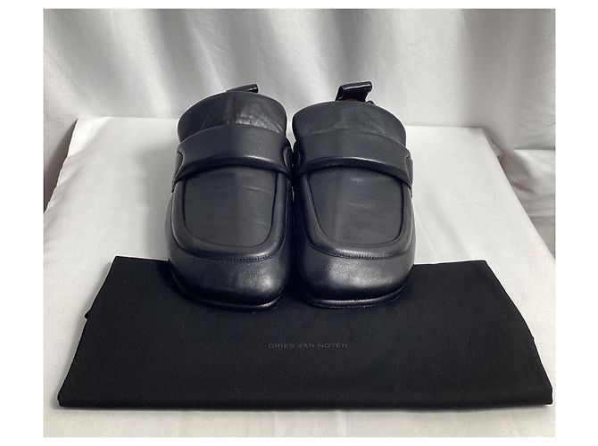 Mocassini imbottiti Dries Van Noten in pelle nera - vista 12
