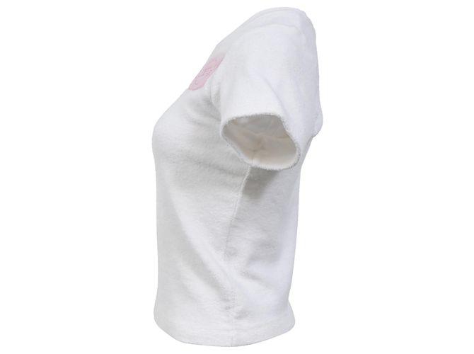 T-shirt in cotone bianco con logo applicato in sapone Alexander Wang - vista 2