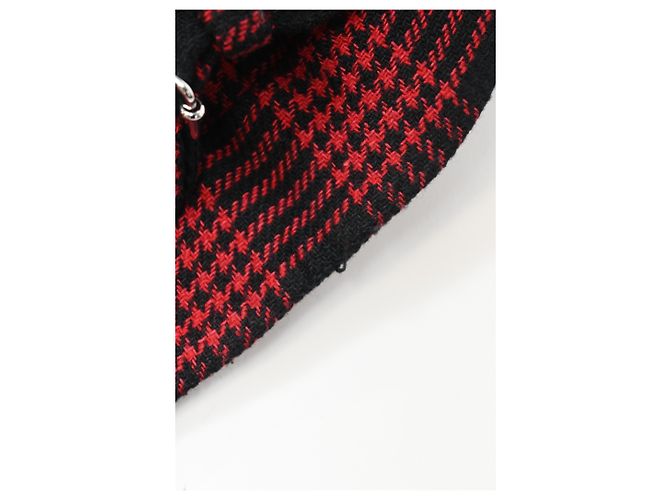 Falda lápiz de algodón rojo con estampado de cuadros Príncipe de Gales Red Valentino Roja - vista 10