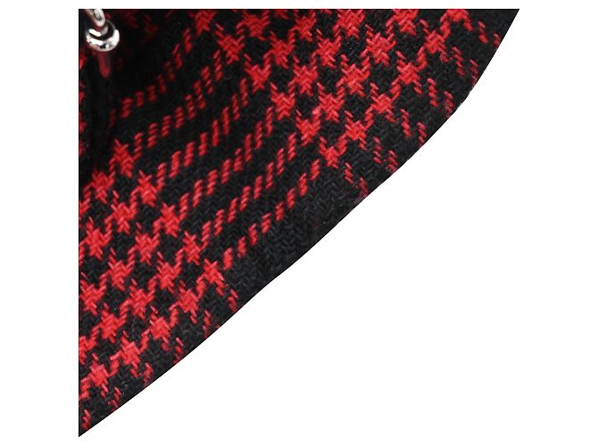 Falda lápiz de algodón rojo con estampado de cuadros Príncipe de Gales Red Valentino Roja - vista 5
