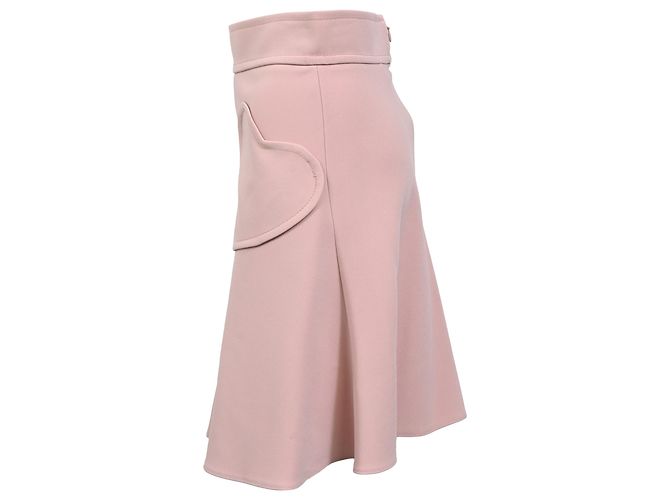 Falda mini de viscosa rosa con bolsillo en forma de corazón Red Valentino Cady - vista 2