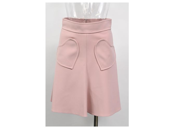 Falda mini de viscosa rosa con bolsillo en forma de corazón Red Valentino Cady - vista 5