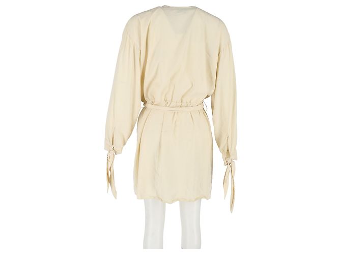 Nanushka Hemdblusenkleid aus gelber Baumwolle - Ansicht 6