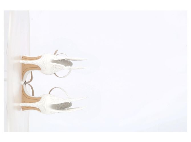 Sophia Webster Chiara Butterfly Sandals in White Leather - view 11