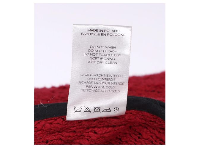 IRO fransige Jacke aus rotem Baumwolltweed - Ansicht 12