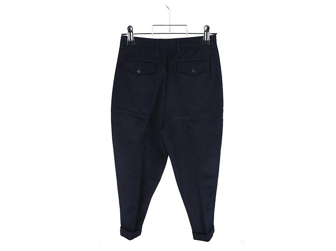 Pantaloni Carota AMI Paris in Cotone Blu Navy - vista 5