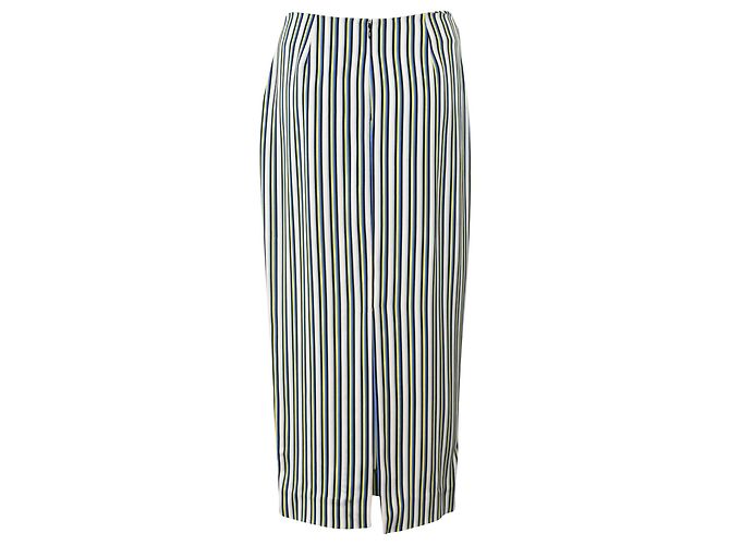 Gonna midi a righe in viscosa multicolore di Diane von Furstenberg - vista 3