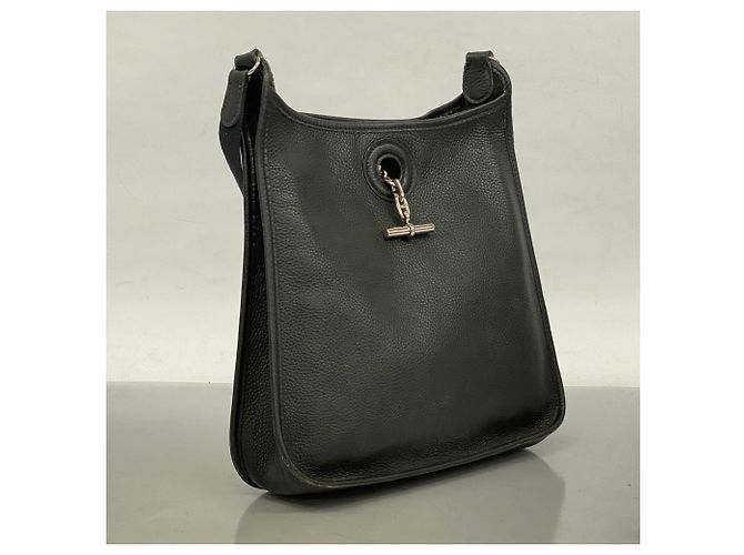 Hermès Borsa a Spalla Hermes Vespa PM Togo Nera Nero - vista 2