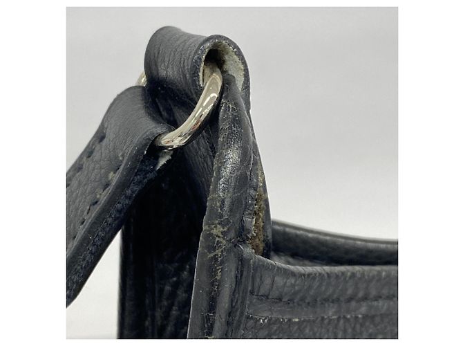 Hermès Borsa a Spalla Hermes Vespa PM Togo Nera Nero - vista 7