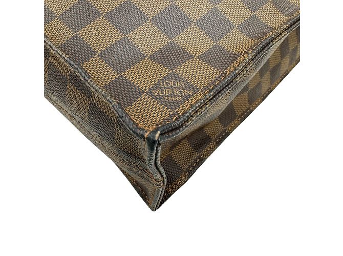 Bolso Tote Sac Plat Damier Louis Vuitton Castaño Damier ebene - vista 8