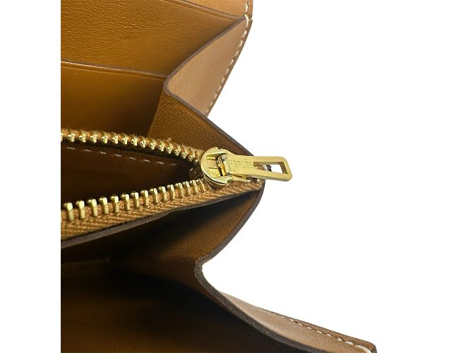 Monedero compacto Constance de Hermès Dorado - vista 13