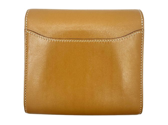 Monedero compacto Constance de Hermès Dorado - vista 2