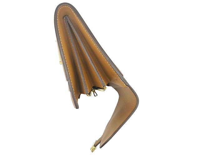 Monedero compacto Constance de Hermès Dorado - vista 4