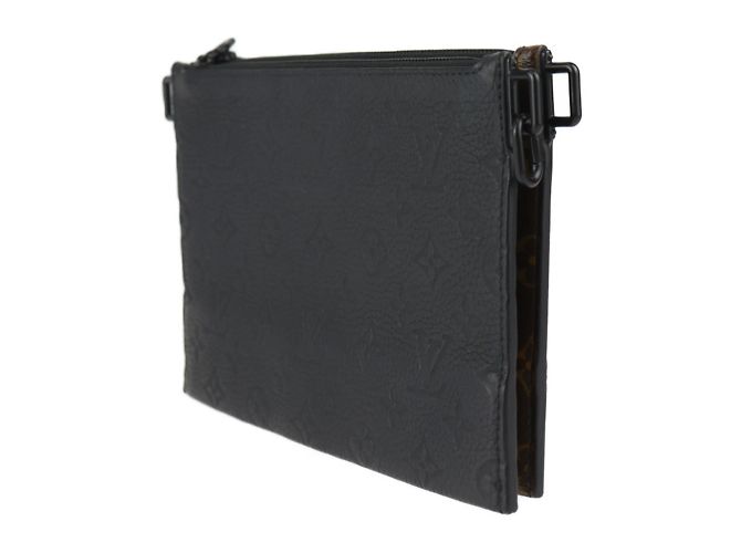 Borsa a Spalla Trio Pouch NM Louis Vuitton Marrone Nero Monogramma - vista 2